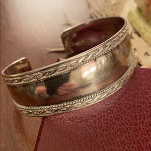 Sterling silver cuff bracelet